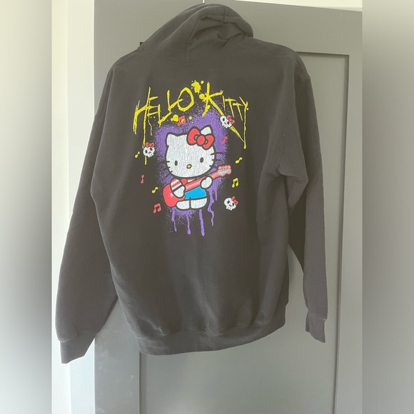 Vintage Hello Kitty rocker vintage style hoodie NWT Sz L - Picture 2 of 6